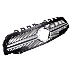 Kühlergrill Kühlergitter Schwarz Chrom für Mercedes A-Klasse W177 V177 ab 18-22