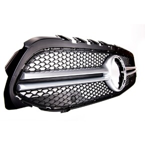 Kühlergrill Kühlergitter Schwarz Chrom für Mercedes A-Klasse W177 V177 ab 18-22