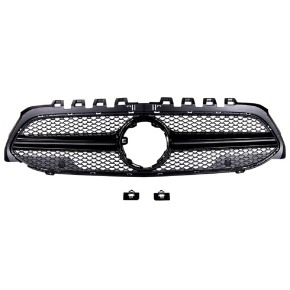 Kühlergrill Kühlergitter Schwarz glanz für Mercedes A-Klasse W177 V177 ab 18-22