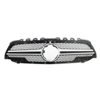 Kühlergrill Kühlergitter Schwarz Chrom für Me