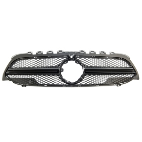 Kühlergrill -Gitter Schwarz für Mercedes A-Klasse W177 V177 mit Kamera ab 18-22