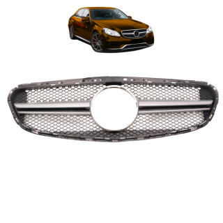 Kühlergrill Gitter Silber für Mercedes E-Klasse W212 S212 ohne Kamera ab 13-16