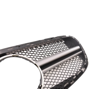 Kühlergrill Gitter Silber für Mercedes E-Klasse W212 S212 ohne Kamera ab 13-16