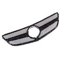 Kühlergrill Gitter Silber Schwarz für Mercedes E-K