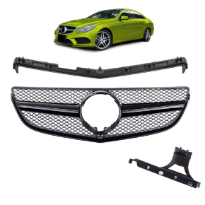 Kühlergrill Gitter Schwarz glanz für Mercedes...