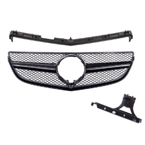 Kühlergrill Gitter Schwarz glanz für Mercedes E-Klasse C207 A207 ab 2013-2016