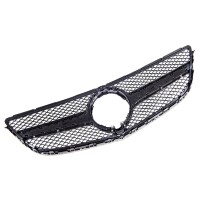 Kühlergrill Gitter Schwarz glanz für Mercedes E-Kl