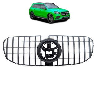 Kühlergrill Schwarz passt für Mercedes GLS X166 Mopf ab 2015 auf Panamericana GT