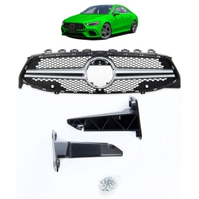 Kühlergrill Schwarz passt für Mercedes CLA C118 X118 ab 2019 auf Panamericana GT