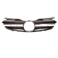 Kühlergrill Gitter Schwarz glanz Chrom für Mercede