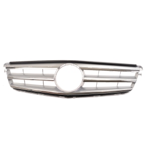 Kühlergrill Kühlergitter Silber Chrom passt für Mercedes C-Klasse W204 ab 07-14