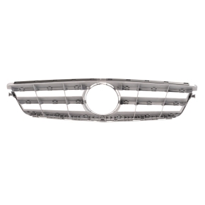 Kühlergrill Kühlergitter Silber Chrom passt für Mercedes C-Klasse W204 ab 07-14