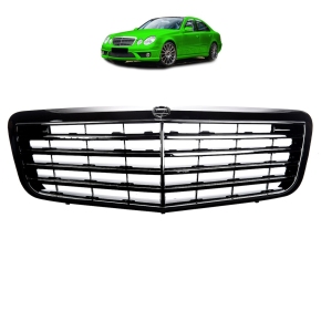 Kühlergrill Kühlergitter Schwarz passt für Mercedes E-Klasse W211 Mopf ab 06-09