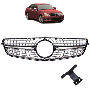 Kühlergrill Diamantgrill Chrom Schwarz passt...