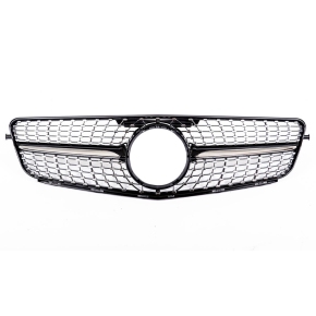 Kühlergrill Diamantgrill Chrom Schwarz passt für Mercedes C-Klasse W204 ab 07-11