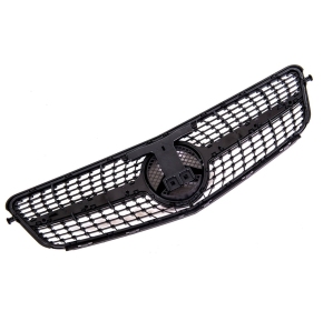 Kühlergrill Diamantgrill Chrom Schwarz passt für Mercedes C-Klasse W204 ab 07-11