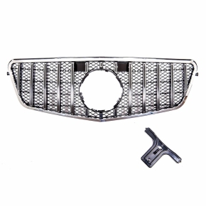 Kühlergrill Panamericana GT Chrom Schwarz für Mercedes E-Klasse W212 ab 09-12