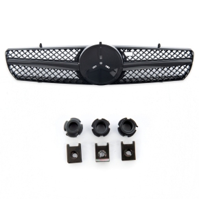 Kühlergrill Kühlergitter Schwarz glanz passt für Mercedes CL (C215) ab 1999-2006