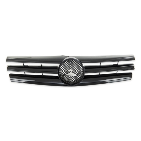 Kühlergrill Kühlergitter Schwarz glanz passt für Mercedes SL (R129) ab 1989-2001