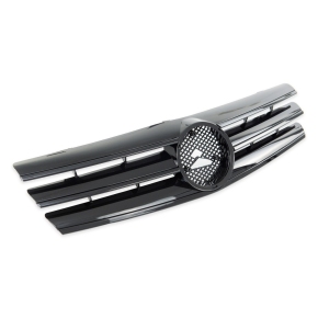 Kühlergrill Kühlergitter Schwarz glanz passt für Mercedes SL (R129) ab 1989-2001