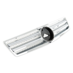Kühlergrill Kühlergitter Silber Chrom passt für Mercedes SL (R129) ab 1989-2001