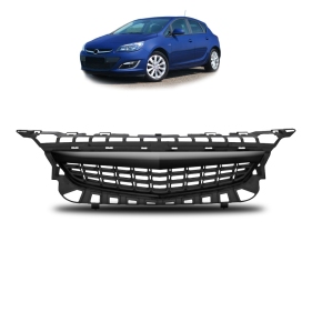 Kühlergrill ohne Emblem Schwarz matt passt für Opel Astra J (P10) ab 09-12