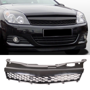 Kühlergrill ohne Emblem Schwarz matt passt für Opel Astra H (A04) ab 04-07