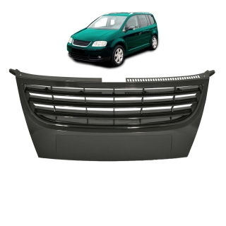 Kühlergrill Kühlergitter ohne Emblem Schwarz glanz für VW Touran (1T) ab 06-10
