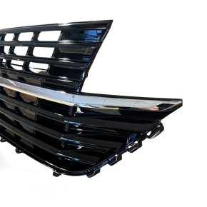 für VW T6.1 Multivan Transporter Kühlergrill Schwarz Chrom+Emblemhalter ab 2019