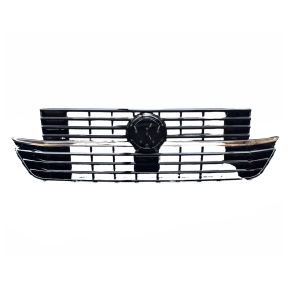 für VW T6.1 Multivan Transporter Kühlergrill Schwarz Chrom+Emblemhalter ab 2019