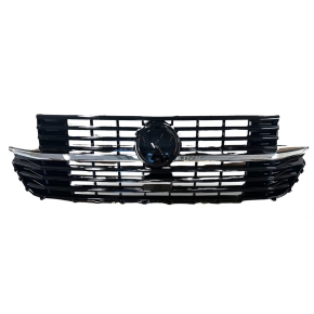 für VW T6.1 Multivan Transporter Kühlergrill Schwarz Chrom+Emblemhalter ab 2019