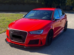 Frontlippe Frontspoiler glanz V1 passt für Audi RS3 (8V) VFL ab 2015-2017 + ABE