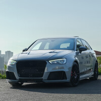 Frontlippe Frontspoiler glanz V1 passt für Audi RS3 (8V