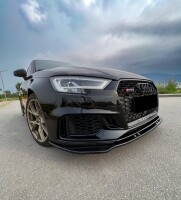 Frontlippe schwarz-glänzend für Audi RS3 8V Faceli