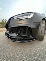 Frontlippe schwarz-glänzend für Audi RS3 8V Faceli