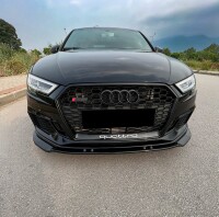 Frontlippe schwarz-glänzend für Audi RS3 8V Faceli