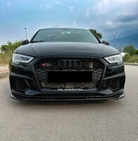 Frontlippe schwarz-glänzend für Audi RS3 8V Faceli