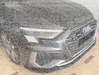 Frontlippe Frontspoiler hochglanz für Audi A3 S-Line 8Y