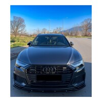 Frontlippe Frontspoiler glanz V1 passt für Audi S6 S-Li