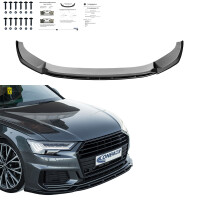 Frontlippe Frontspoiler glanz V2 passt für Audi S6 S-Li