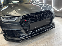 Frontlippe Frontspoiler glanz V4 passt für Audi RS3 (8V