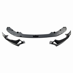 Frontlippe Frontspoiler Schwarz glanz für BMW 1er F20 Facelift 2015-2019