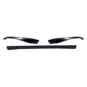 Frontlippe Frontspoiler Schwarz glanz für BMW 4er G26 Gran Coupe ab 2021