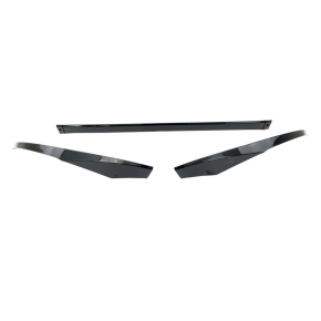 Frontlippe Frontspoiler Schwarz glanz für BMW 4er G26 Gran Coupe ab 2021