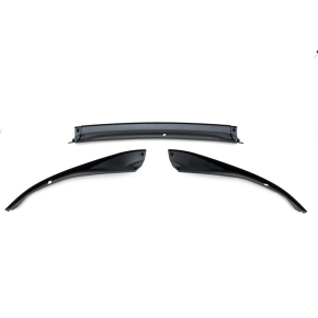 Frontlippe Frontspoiler Schwarz glanz für BMW 4er G26 Gran Coupe ab 2021