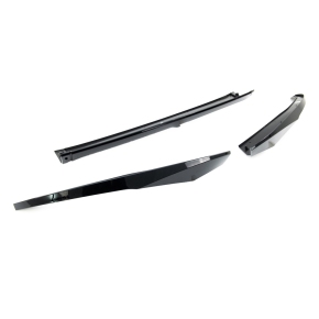 Frontlippe Frontspoiler Schwarz glanz für BMW 4er G26 Gran Coupe ab 2021