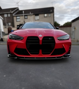 Frontlippe Frontspoiler glanz V1 passt für BMW M3 G80 / M4 G82 ab 2018 + ABE