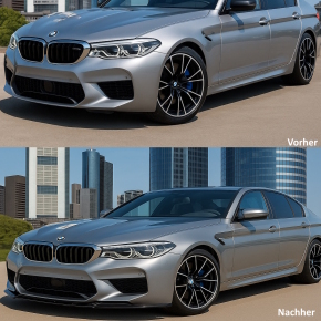 Frontlippe Frontspoiler glanz für BMW M5 (F90) Vorfacelift ab 2017-2020 + ABE