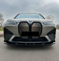 Frontlippe Frontspoiler V1 glanz für BMW iX (I20) M-Pak