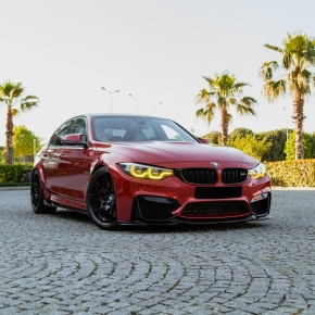 Frontlippe Frontspoiler glanz V3 für BMW M3 (F80) M4 (F82) (F83) ab 14-20 + ABE